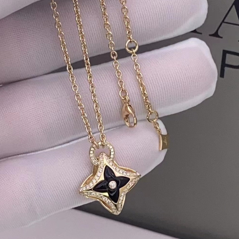 ¡®Sprite Jewelry¡¯STAR PEDANT PINK GOLD DIAMOND NECKLACE