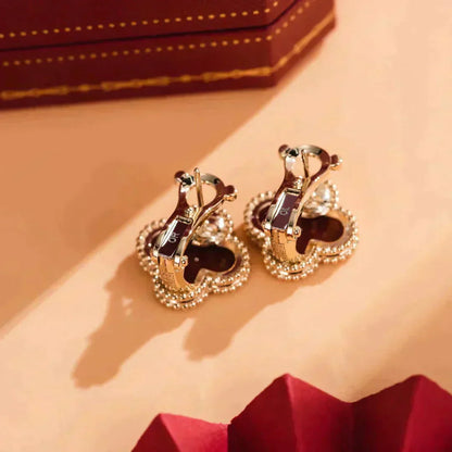 ¡®Sprite Jewelry¡¯CLOVER MEDIUM 1 MOTIFS CARNELIAN  EARRINGS