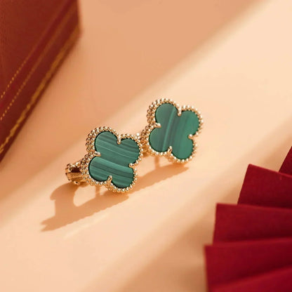 ¡®Sprite Jewelry¡¯CLOVER MEDIUM 1 MOTIFS MALACHITE  EARRINGS