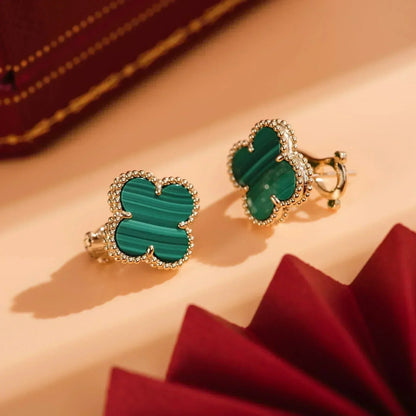 ¡®Sprite Jewelry¡¯CLOVER MEDIUM 1 MOTIFS MALACHITE  EARRINGS