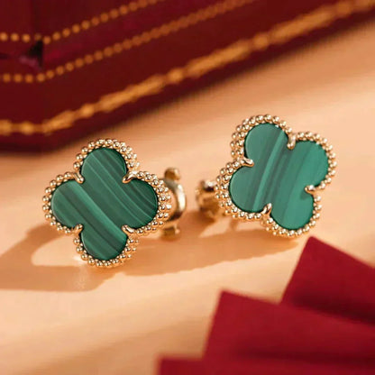 ¡®Sprite Jewelry¡¯CLOVER MEDIUM 1 MOTIFS MALACHITE  EARRINGS