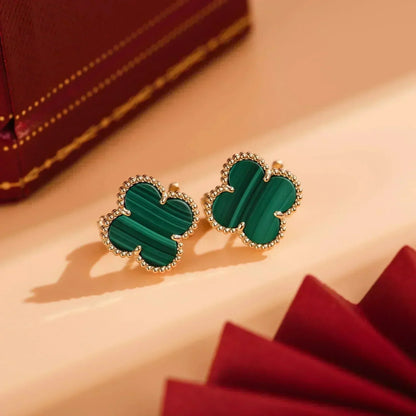 ¡®Sprite Jewelry¡¯CLOVER MEDIUM 1 MOTIFS MALACHITE  EARRINGS
