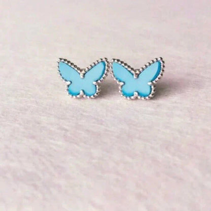 ¡®Sprite Jewelry¡¯BUTTERFLY TURQUOISE EARRINGS SILVER