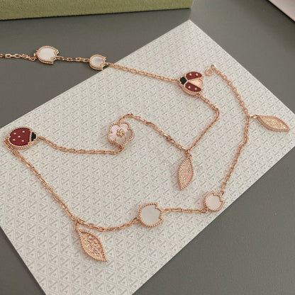 ¡®Sprite Jewelry¡¯LUCKY SPRING 15 MOTIFS ROSE GOLD NECKLACE