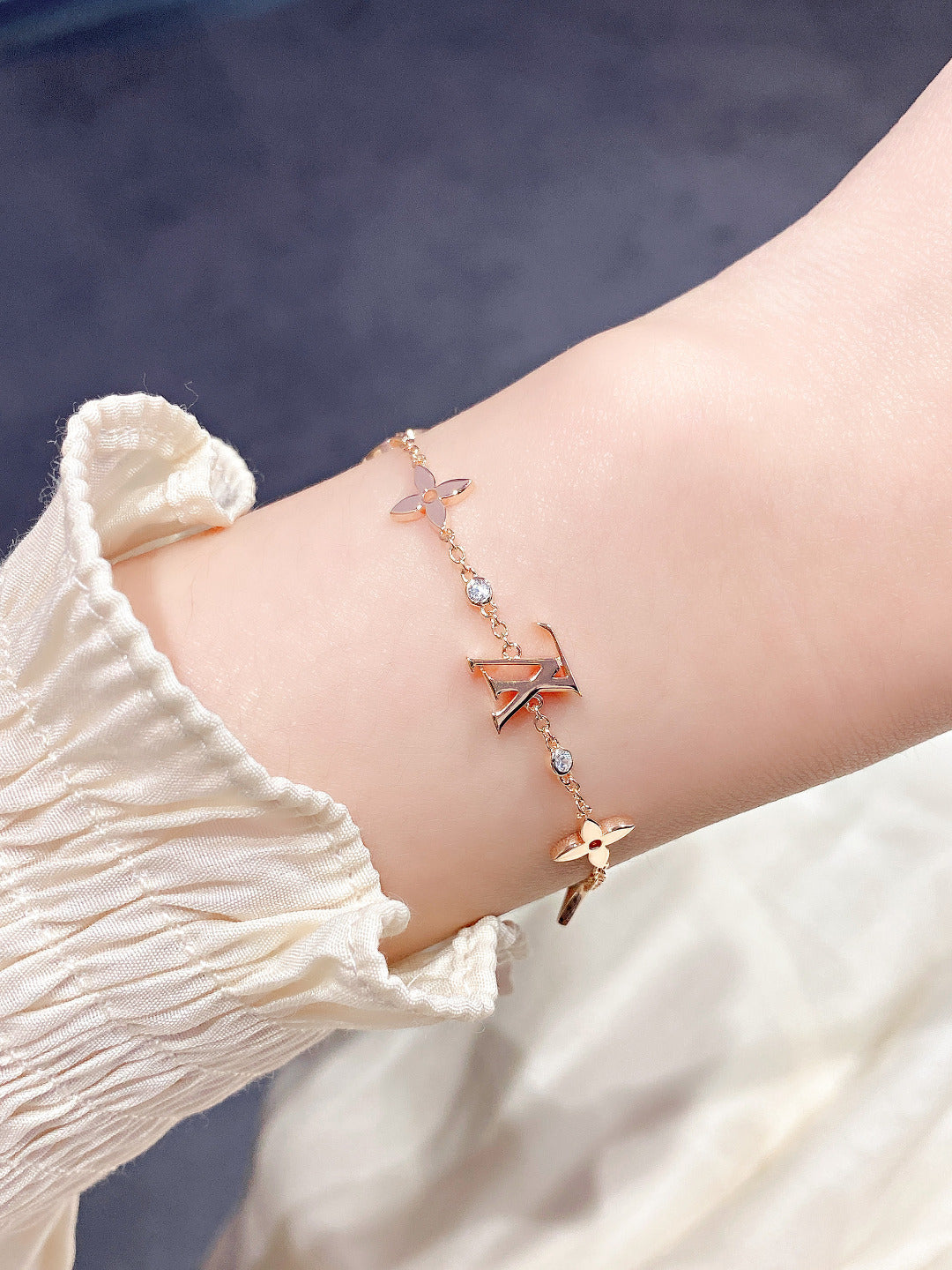 ¡®Sprite Jewelry¡¯STAR AND SUN 7 MOTIFS GOLD BRACELET