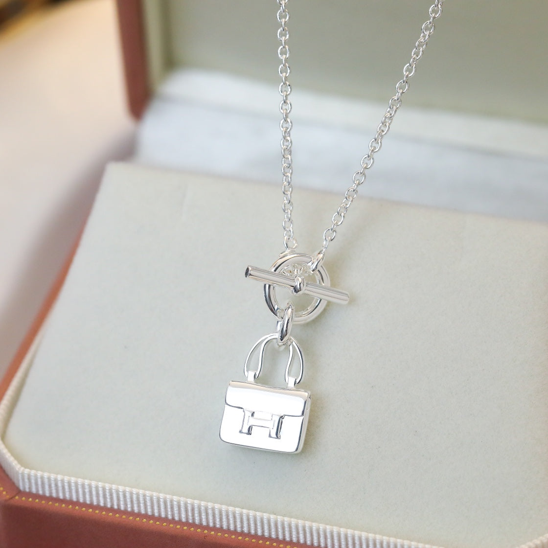 ¡®Sprite Jewelry¡¯POP H PEDANT SILVER NECKLACE