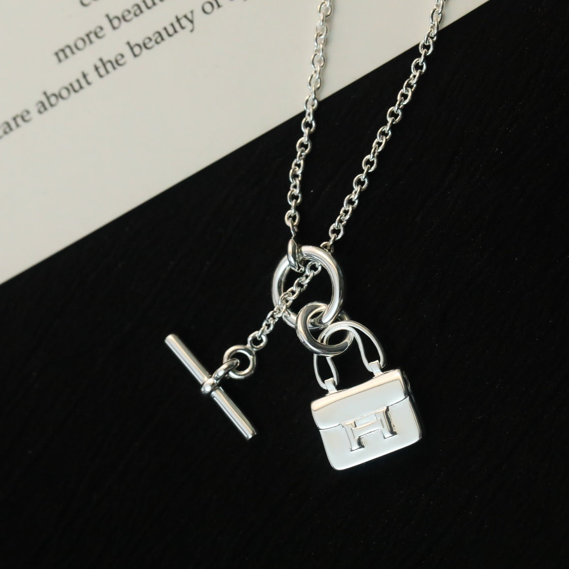 ¡®Sprite Jewelry¡¯POP H PEDANT SILVER NECKLACE