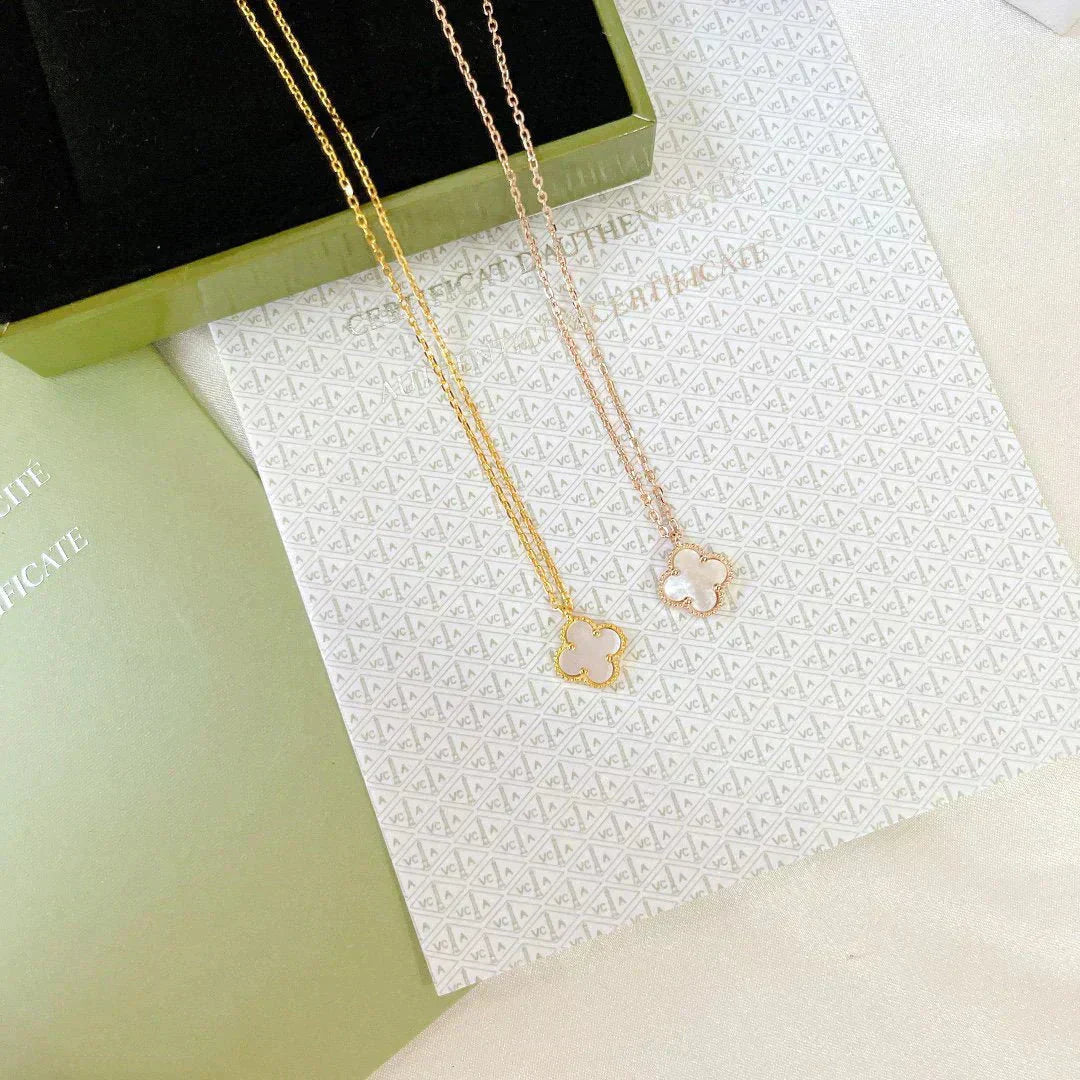 ¡®Sprite Jewelry¡¯CLOVER MINI 9.5MM WHITE MOTHER-OF-PEARL NECKLACE