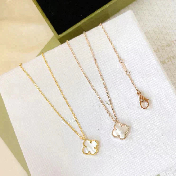 ¡®Sprite Jewelry¡¯CLOVER MINI 9.5MM WHITE MOTHER-OF-PEARL NECKLACE