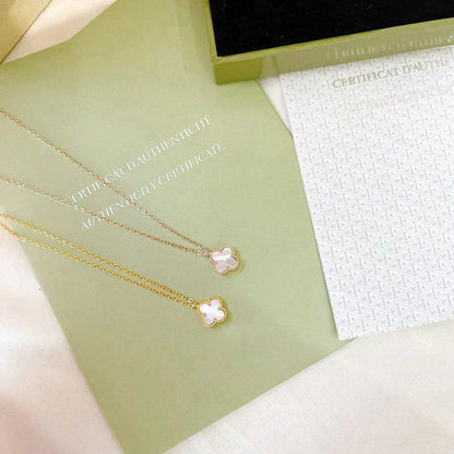 ¡®Sprite Jewelry¡¯CLOVER MINI 9.5MM WHITE MOTHER-OF-PEARL NECKLACE