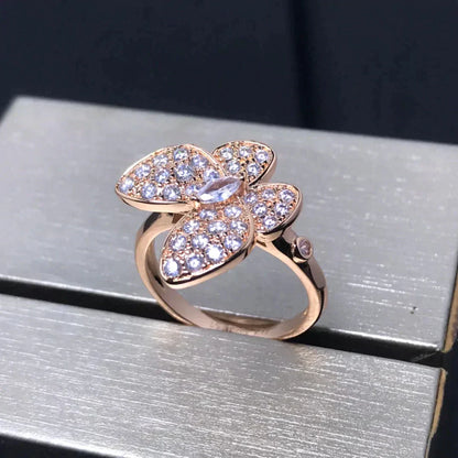 ¡®Sprite Jewelry¡¯BUTTERFLY PINK GOLD DIAMOND RING