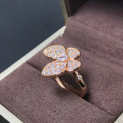 ¡®Sprite Jewelry¡¯BUTTERFLY PINK GOLD DIAMOND RING