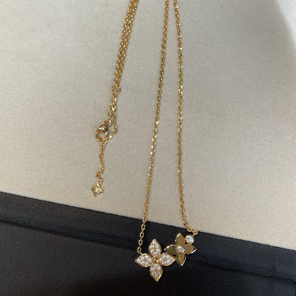 ¡®Sprite Jewelry¡¯STAR BLOSSOM NECKLACE PINK GOLD DIAMONDS