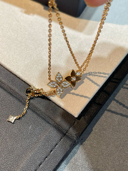 ¡®Sprite Jewelry¡¯STAR BLOSSOM NECKLACE PINK GOLD DIAMONDS