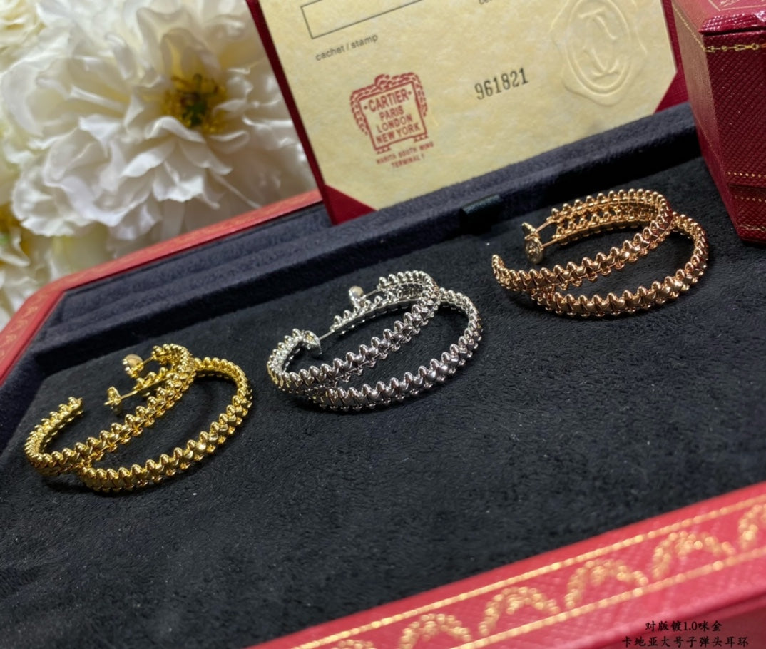 ¡®Sprite Jewelry¡¯CLASH LARGE HOOP EARRINGS