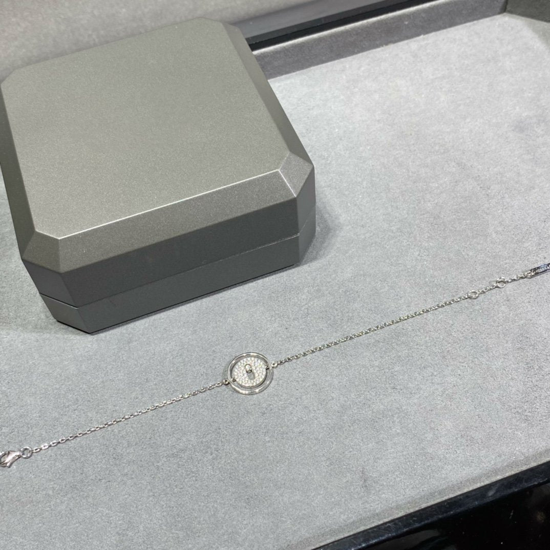 [Sprite Jewelry]LUCKY MOVE DIAMOND PAVED BRACELET