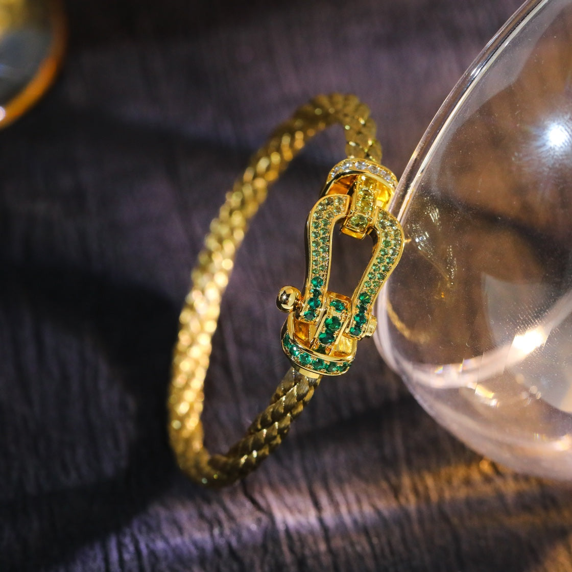 ¡®Sprite Jewelry¡¯FORCE 10 GOLD GREEN DIAMOND PAVED