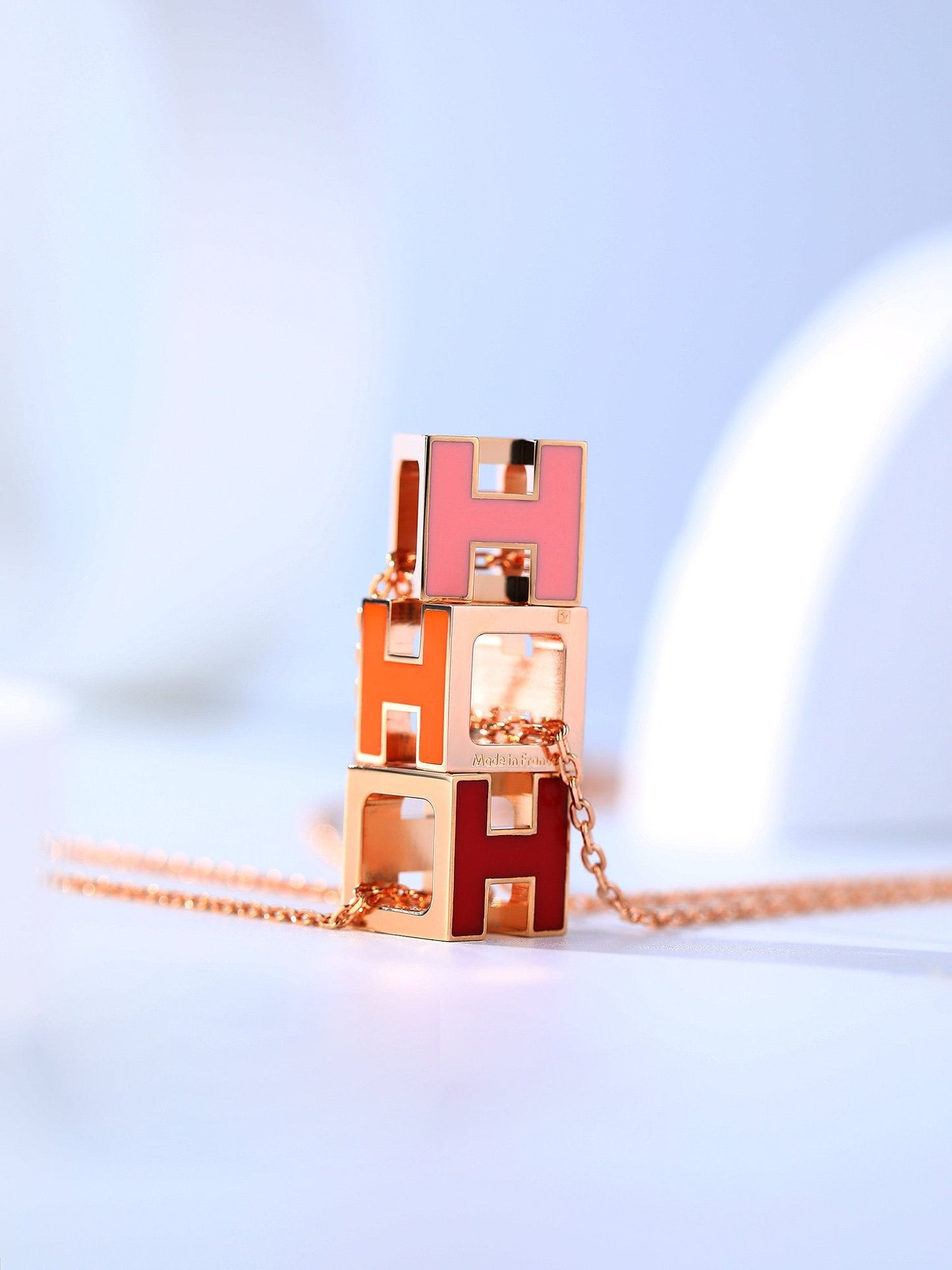 ¡®Sprite Jewelry¡¯H CAGE PINK GOLD NECKLACE