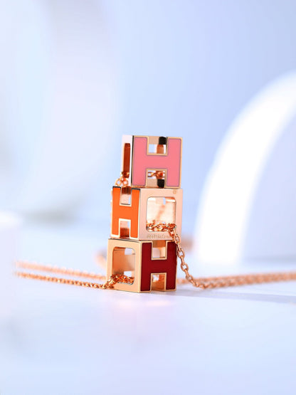 ¡®Sprite Jewelry¡¯H CAGE PINK GOLD NECKLACE