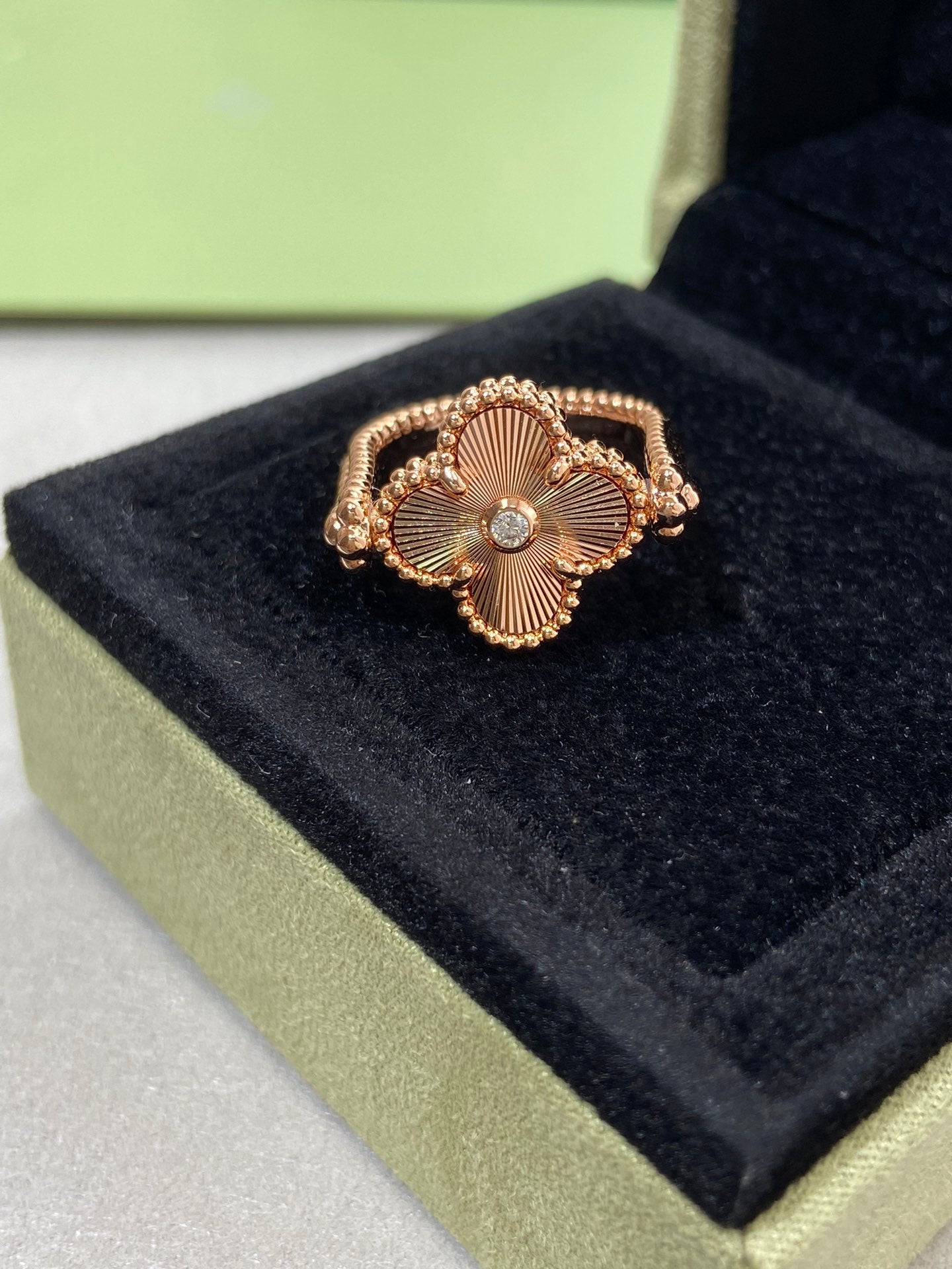 ¡®Sprite Jewelry¡¯CLOVER RIVERSIBLE ROSE GOLD RING