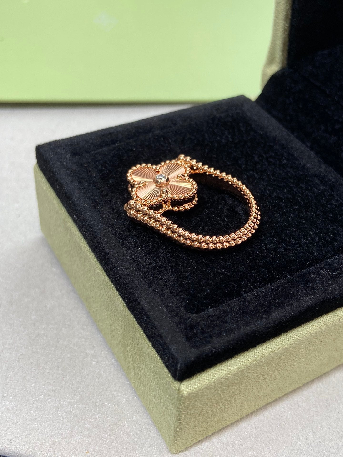 ¡®Sprite Jewelry¡¯CLOVER RIVERSIBLE ROSE GOLD RING