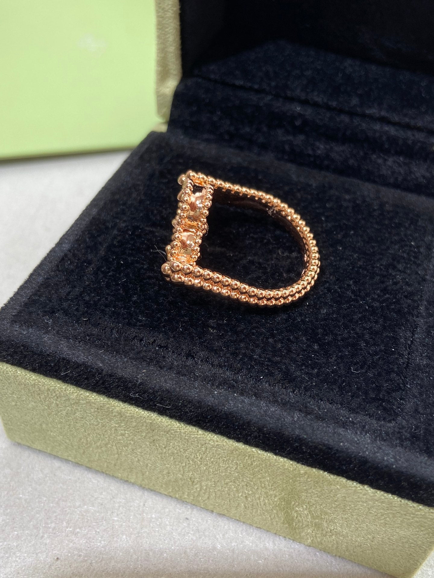 ¡®Sprite Jewelry¡¯CLOVER RIVERSIBLE ROSE GOLD RING