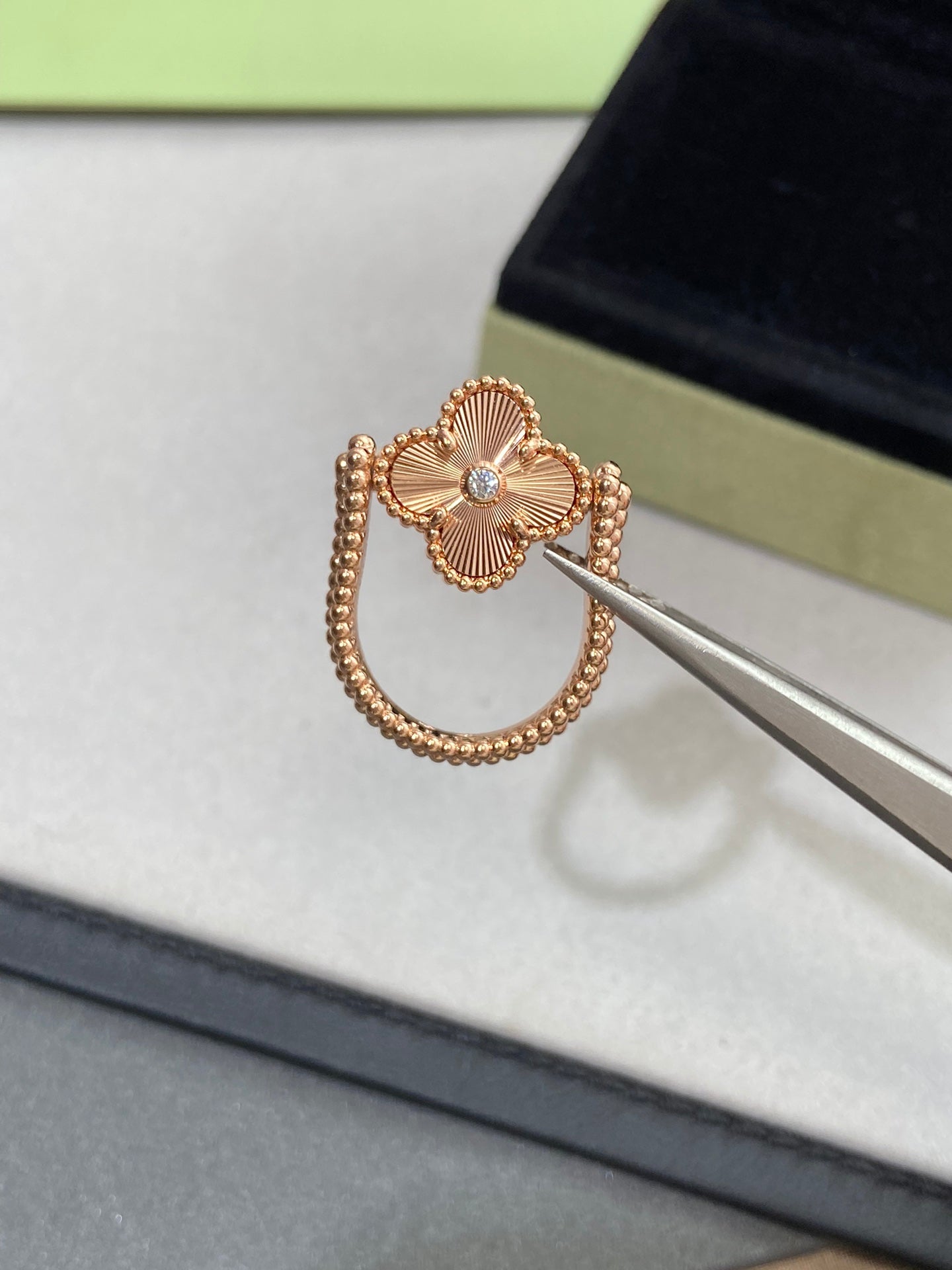 ¡®Sprite Jewelry¡¯CLOVER RIVERSIBLE ROSE GOLD RING