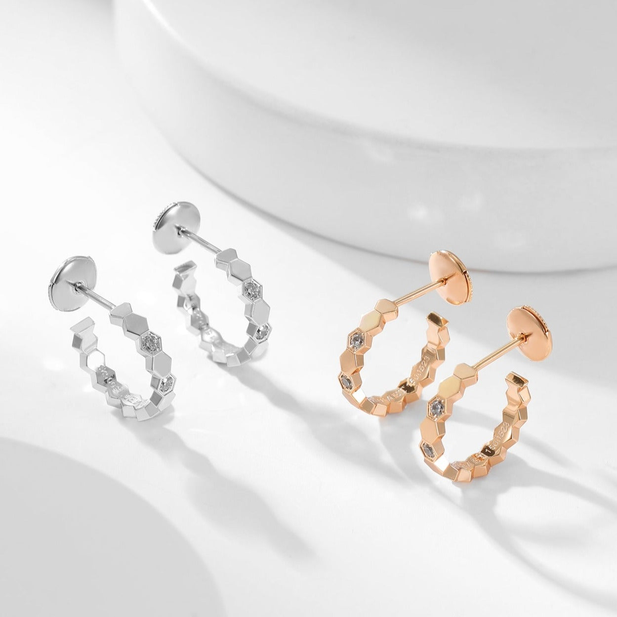 ¡®Sprite Jewelry¡¯BEE LOVE DIAMOND HOOP EARRINGS
