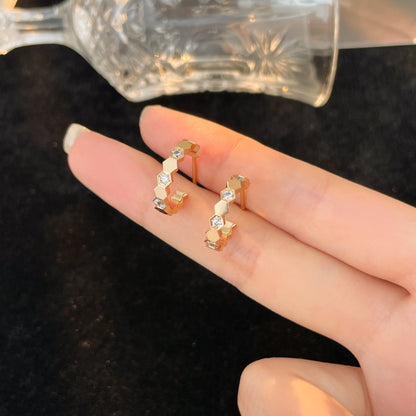 ¡®Sprite Jewelry¡¯BEE LOVE DIAMOND HOOP EARRINGS