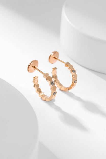 ¡®Sprite Jewelry¡¯BEE LOVE DIAMOND HOOP EARRINGS