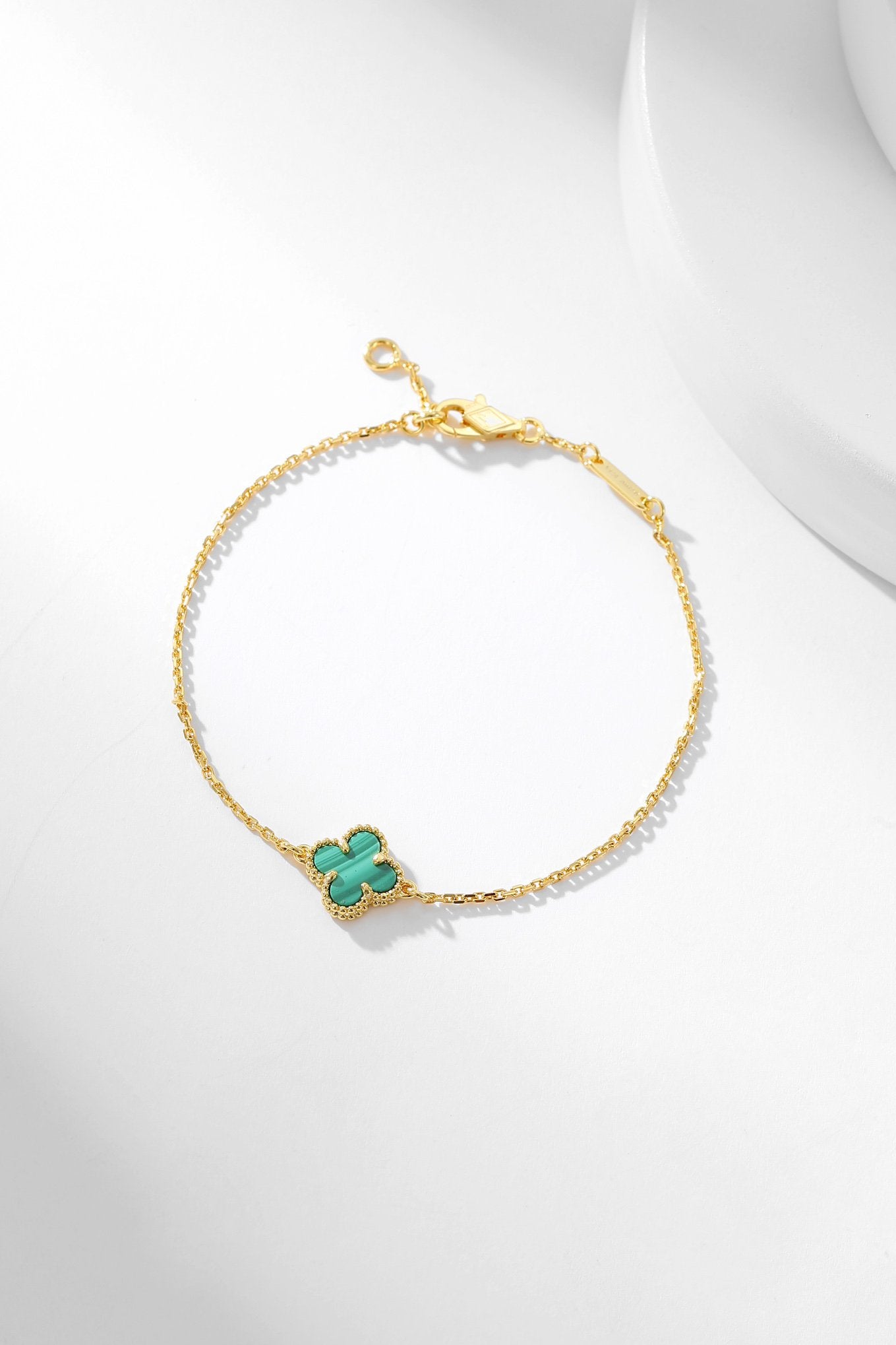 ¡®Sprite Jewelry¡¯CLOVER BRACELET MALACHITE 1 MOTIF