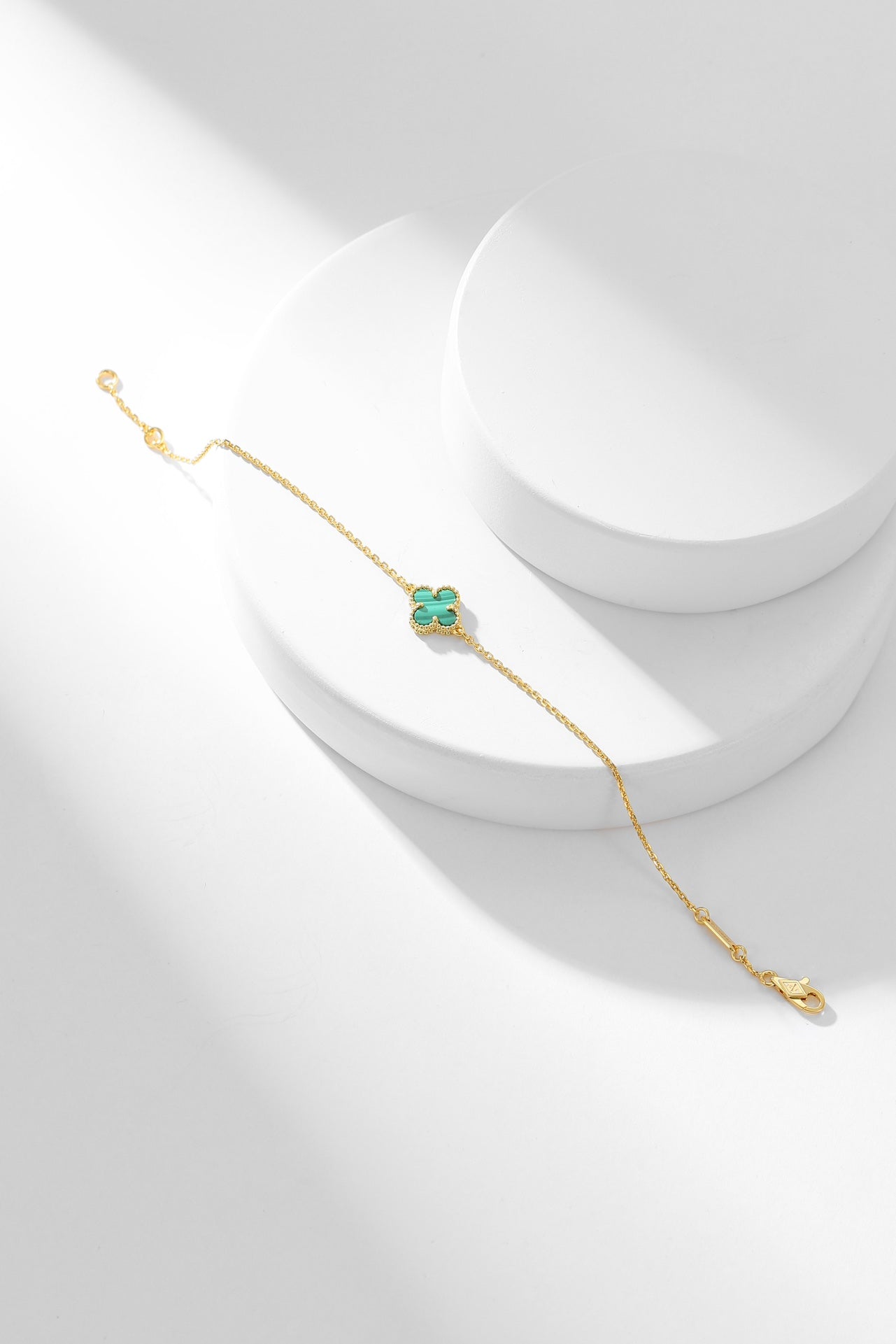 ¡®Sprite Jewelry¡¯CLOVER BRACELET MALACHITE 1 MOTIF