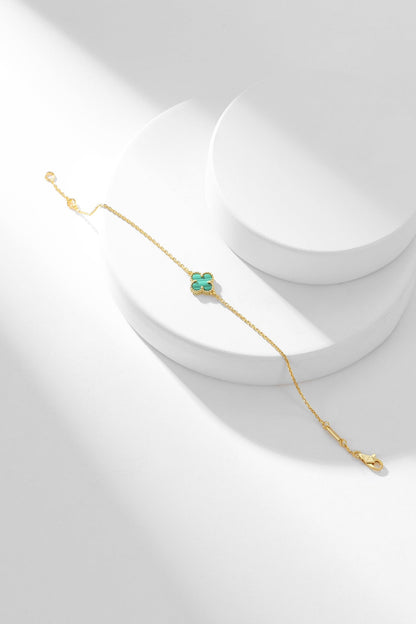 ¡®Sprite Jewelry¡¯CLOVER BRACELET MALACHITE 1 MOTIF