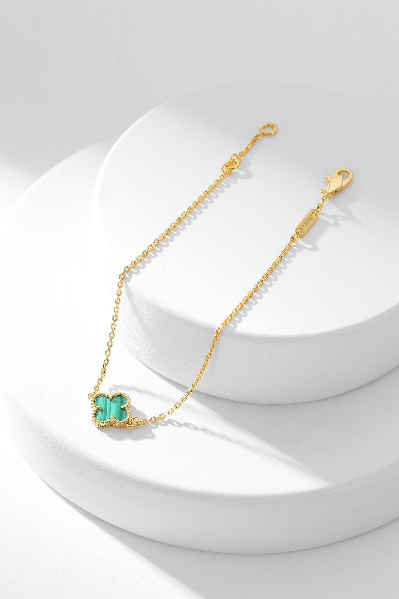 ¡®Sprite Jewelry¡¯CLOVER BRACELET MALACHITE 1 MOTIF