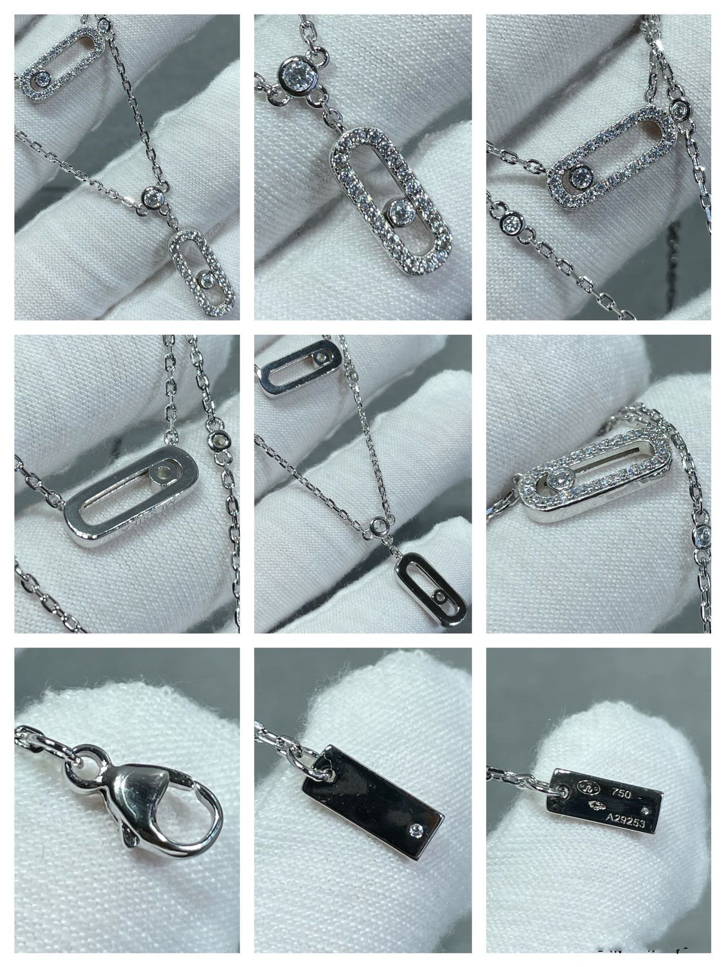 [Sprite Jewelry]MOVE 2 ROW DIAMOND NECKLACE