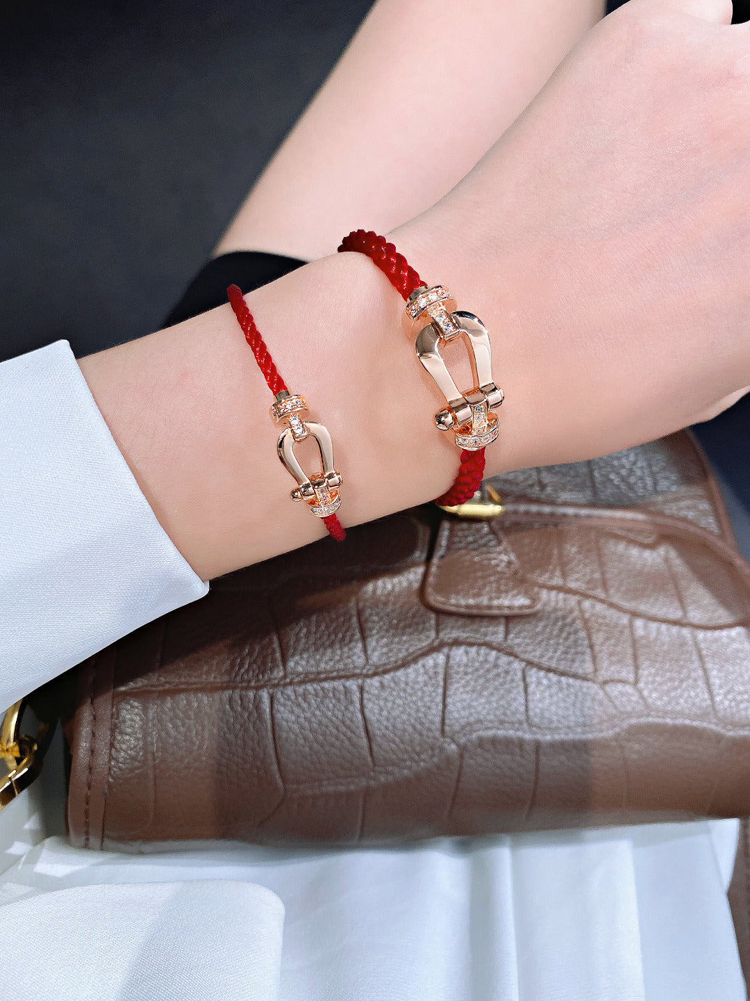 ¡®Sprite Jewelry¡¯FORCE 10 HALF DIAMOND PINK GOLD RED CORDERI LARGE AND MEDIUM MODEL