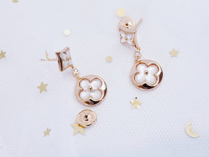 ¡®Sprite Jewelry¡¯STAR AND SUN PINK GOLD MOP DROP EARRINGS