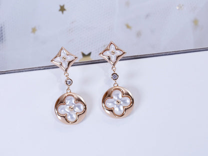 ¡®Sprite Jewelry¡¯STAR AND SUN PINK GOLD MOP DROP EARRINGS