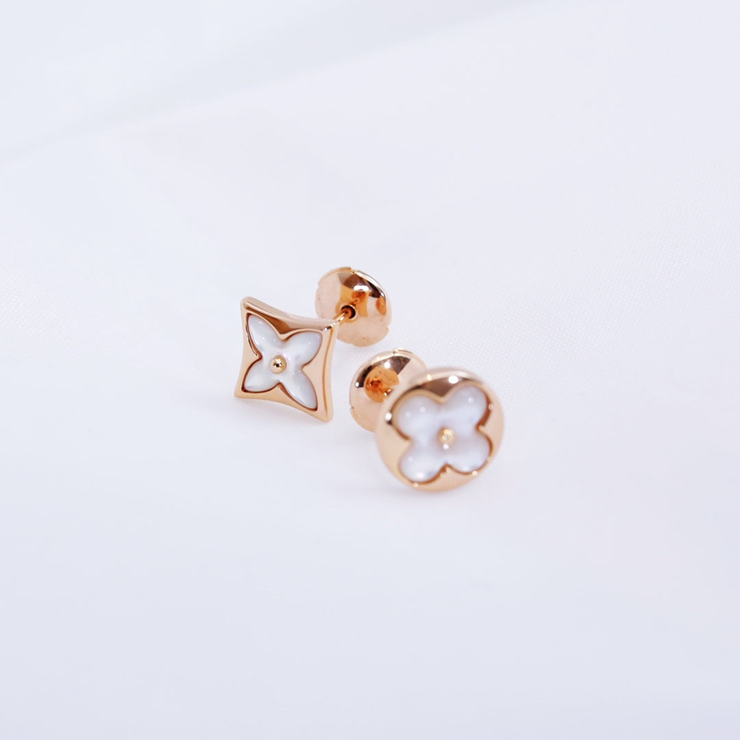 ¡®Sprite Jewelry¡¯STAR AND SUN PINK GOLD MOP STUD EARRINGS