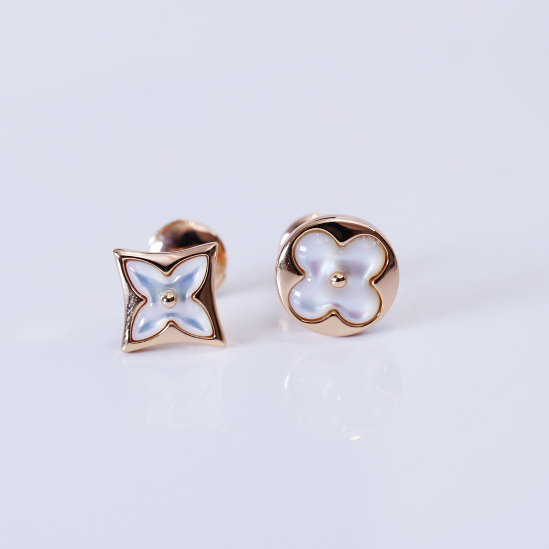 ¡®Sprite Jewelry¡¯STAR AND SUN PINK GOLD MOP STUD EARRINGS