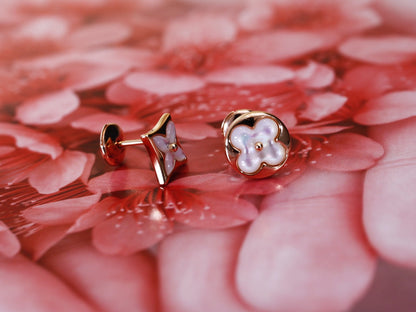 ¡®Sprite Jewelry¡¯STAR AND SUN PINK GOLD MOP STUD EARRINGS