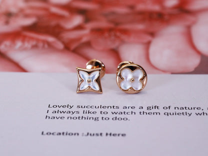 ¡®Sprite Jewelry¡¯STAR AND SUN PINK GOLD MOP STUD EARRINGS
