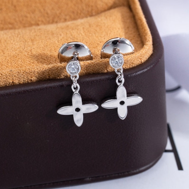 ¡®Sprite Jewelry¡¯VIDYLLE SILVER DIAMOND MINI DROP EARRINGS