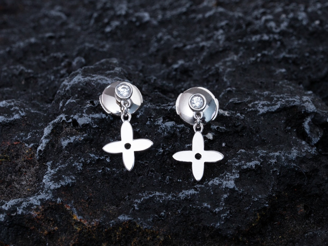 ¡®Sprite Jewelry¡¯VIDYLLE SILVER DIAMOND MINI DROP EARRINGS