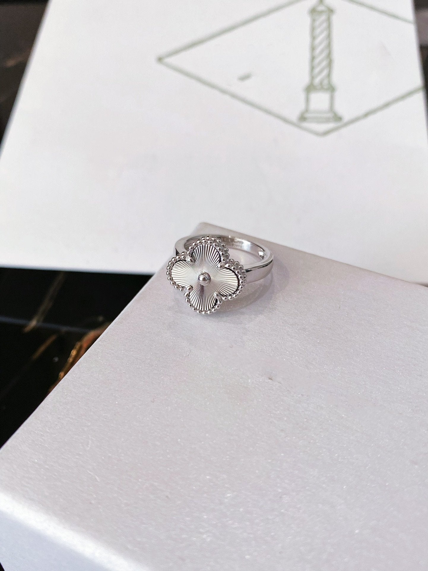 ¡®Sprite Jewelry¡¯CLOVER SILVER RING
