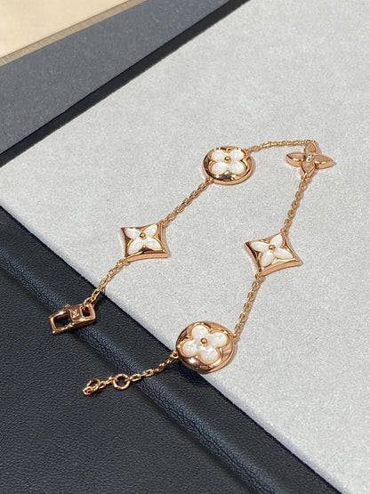 ¡®Sprite Jewelry¡¯STAR AND SUN 5 MOTIF MOP PINK GOLD BRACELET