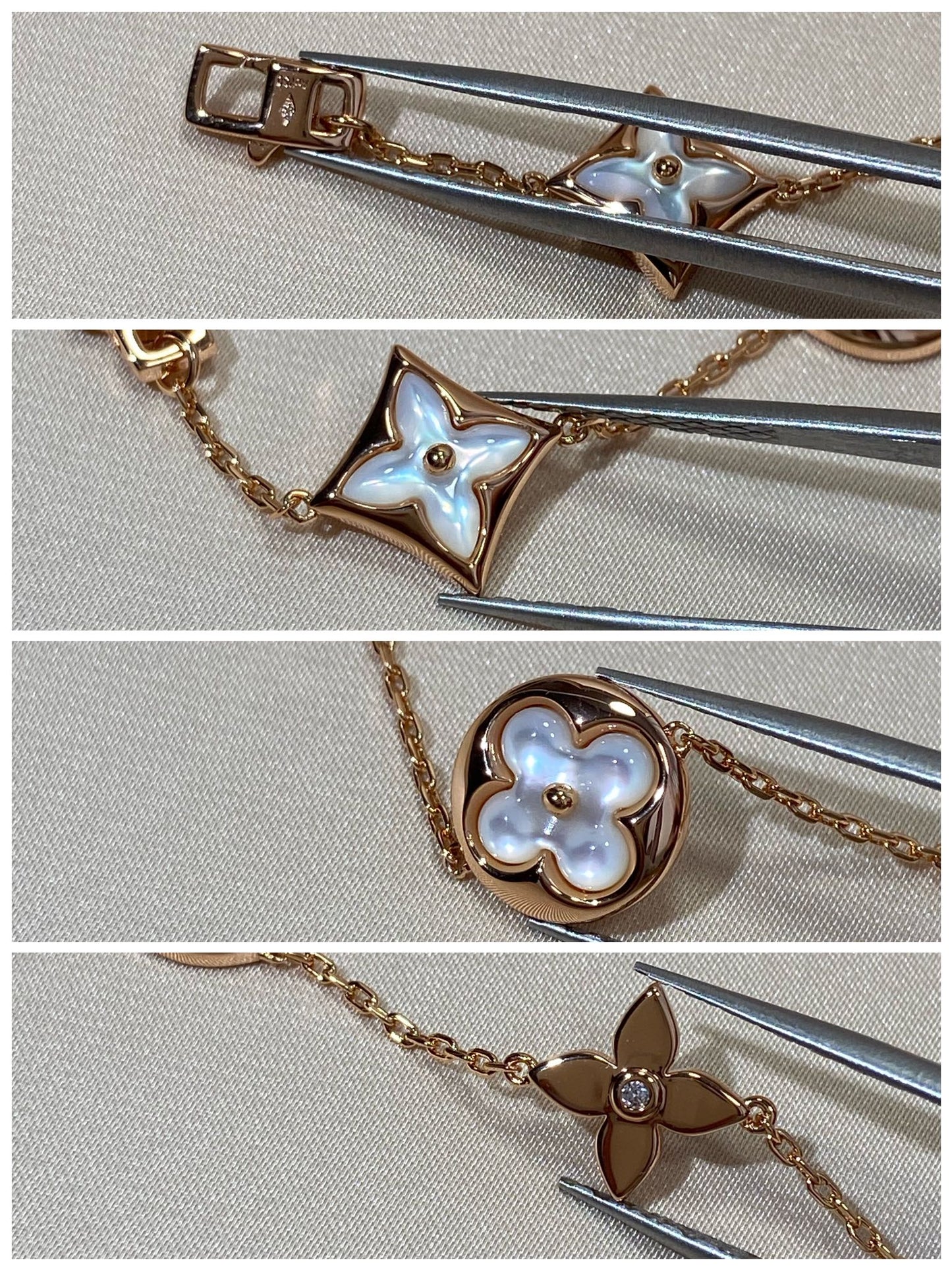 ¡®Sprite Jewelry¡¯STAR AND SUN 5 MOTIF MOP PINK GOLD BRACELET