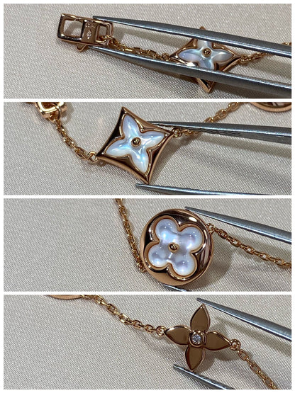 ¡®Sprite Jewelry¡¯STAR AND SUN 5 MOTIF MOP PINK GOLD BRACELET
