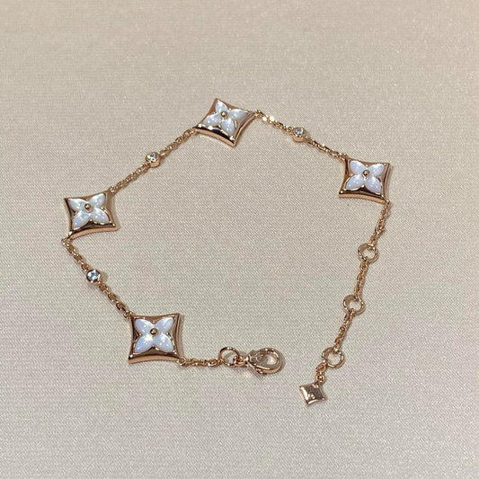 ¡®Sprite Jewelry¡¯STAR 4 MOTIF MOP DIAMOND PINK GOLD BRACELET