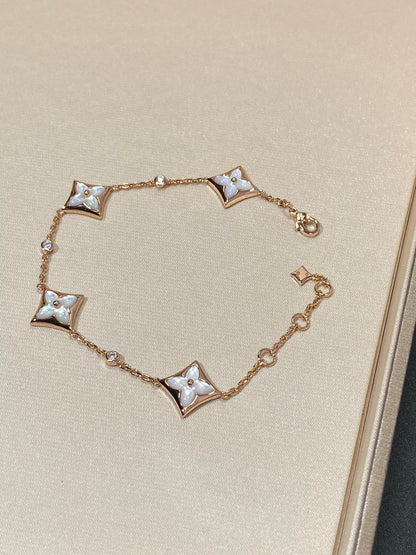 ¡®Sprite Jewelry¡¯STAR 4 MOTIF MOP DIAMOND PINK GOLD BRACELET